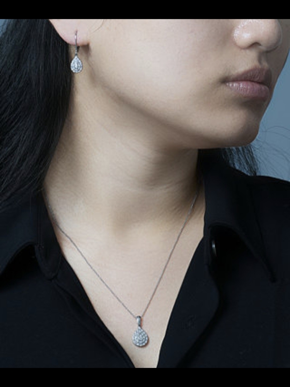 Dazzling Diamond Cluster Teardrop Necklace & Earring Set - Macy's Exclusive